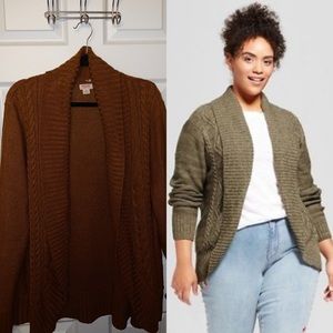Mossimo Cable Cocoon Open Cardigan
